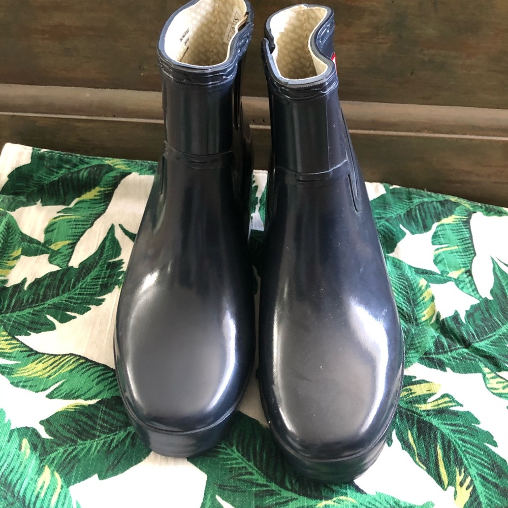 Hunter Wedge Rain Boots Size 5